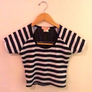 B&W Crop Top